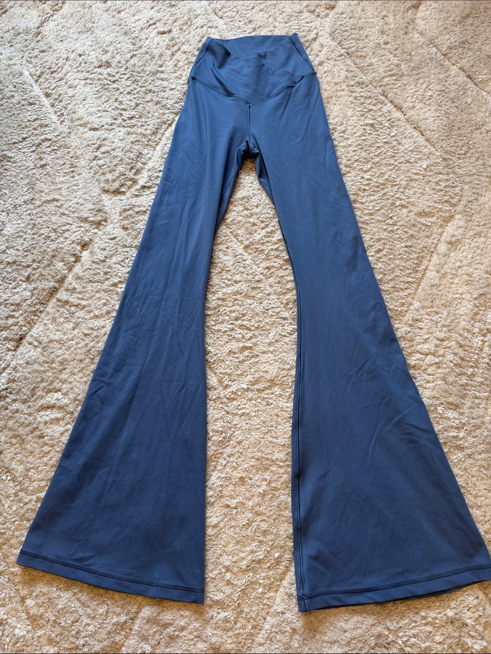 High-Rise Flare Leg Yoga Pants in blue